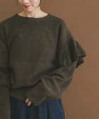 【アイテムズアーバンリサーチ/ITEMS URBAN RESEARCH】のフリルクルーネックニット 人気、トレンドファッション・服の通販 founy(ファニー) ファッション Fashion レディースファッション Fashion for Women トップス・カットソー Cut & Sew Tops ニット Knit Tops & Sweaters 2025年 2025 2025-2026秋冬・A/W Autumn/Winter 2025–26 AW25–26 冬 Winter / This Winter バランス Balance, Style Balance フリル Frill, Ruffle ベーシック Basic, Essential A/W・秋冬 Autumn/Winter thumbnail ブラウン|ID: prp329100004777184 ipo3291000000034636794