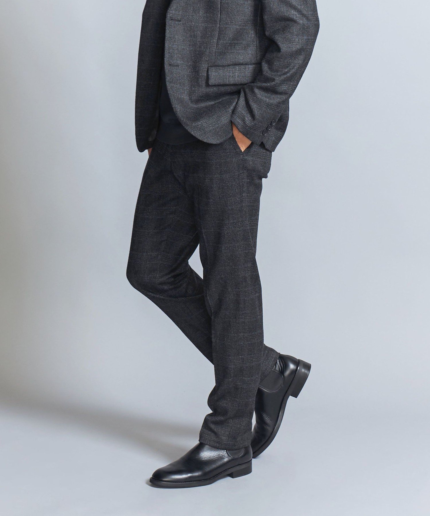 【ユナイテッドアローズ/UNITED ARROWS / MEN】のサキソニー ノープリーツ スリム パンツ -ストレッチ セットアップ対応- 人気、トレンドファッション・服の通販 founy(ファニー) 　ファッション　Fashion　メンズファッション　Fashion for Men　ボトムス　Bottoms　シンプル　Simple, Minimal　ジャケット　Jacket, Outerwear　スタイリッシュ　Stylish, Fashionable　スタンダード　Standard, Basic　ストレッチ　Stretch, Stretchy Fabric　スマート　Smart, Elegant　スラックス　Slacks, Dress Pants　スリム　Slim, Slim Fit　セットアップ　Set-Up, Coordinated Outfit　トラベル　Travel, Travel Gear　トレンド　Trend, Trending Now　プリーツ　Pleats, Pleated　ベーシック　Basic, Essential　別注　Limited Edition, Custom Order　A/W・秋冬　Autumn/Winter　アウトレット　Outlet / Clearance　おすすめ　Recommended / Our Picks　旅行　Travel　エレガント 上品　Elegant　ビジネス 仕事 通勤　Business / Work / Commuting　 other-1|ID: prp329100004777269 ipo3291000000034638468