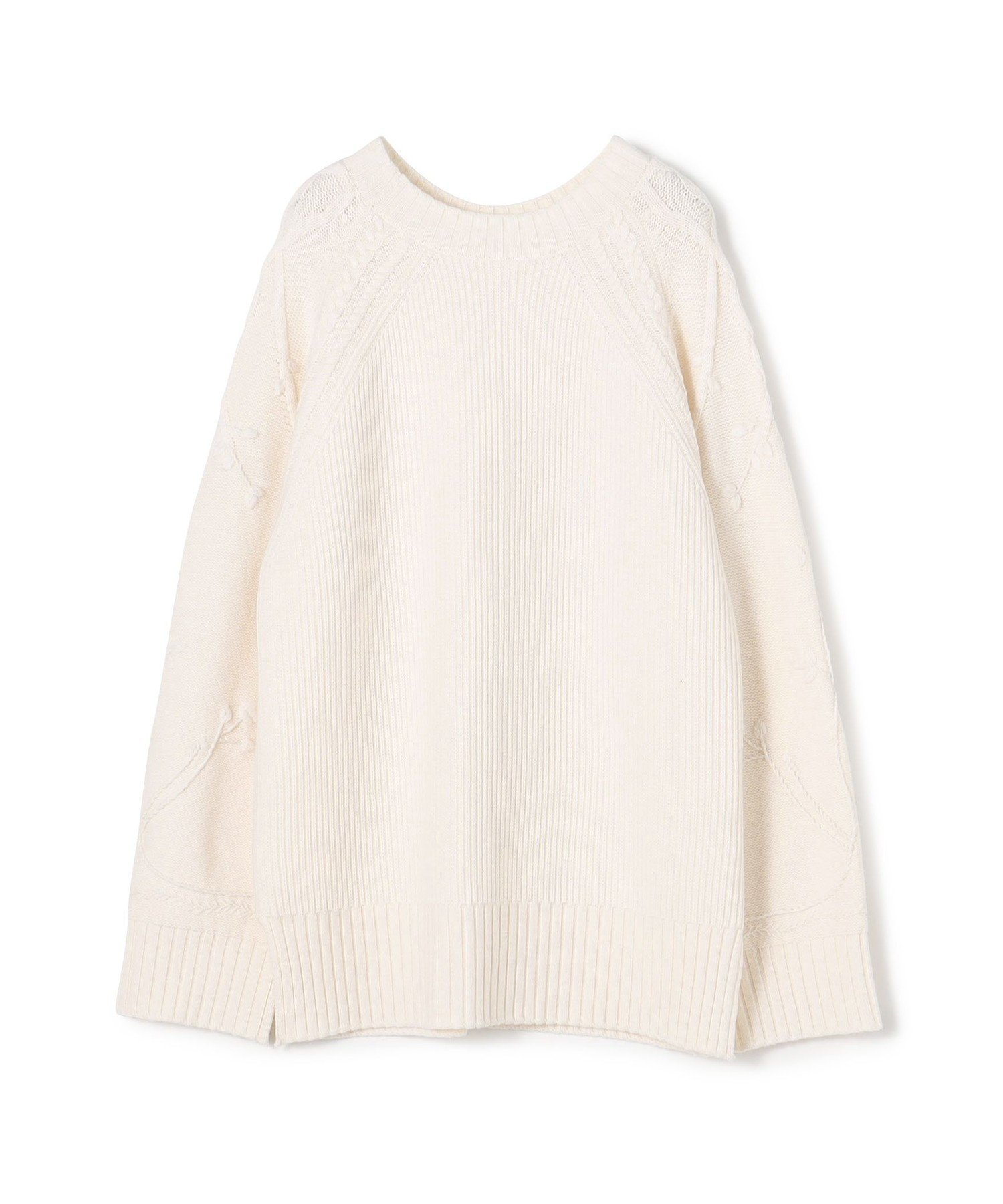 【トゥモローランド/TOMORROWLAND】のセミウーステッドウール クルーネックプルオーバー インテリア・キッズ・メンズ・レディースファッション・服の通販 founy(ファニー) 　ファッション　Fashion　レディースファッション　Fashion for Women　トップス・カットソー　Cut & Sew Tops　カジュアルプルオーバー・ニットトップス　Pullovers & Knit Tops / Casual Pullovers　おすすめ　Recommended / Our Picks　タートルネック　Turtleneck, High Neck　フォルム　Silhouette, Form　リラックス　Relax, Relaxed Fit　畦　Ribbed Knit　11 ホワイト|ID: prp329100004777274 ipo3291000000034638521