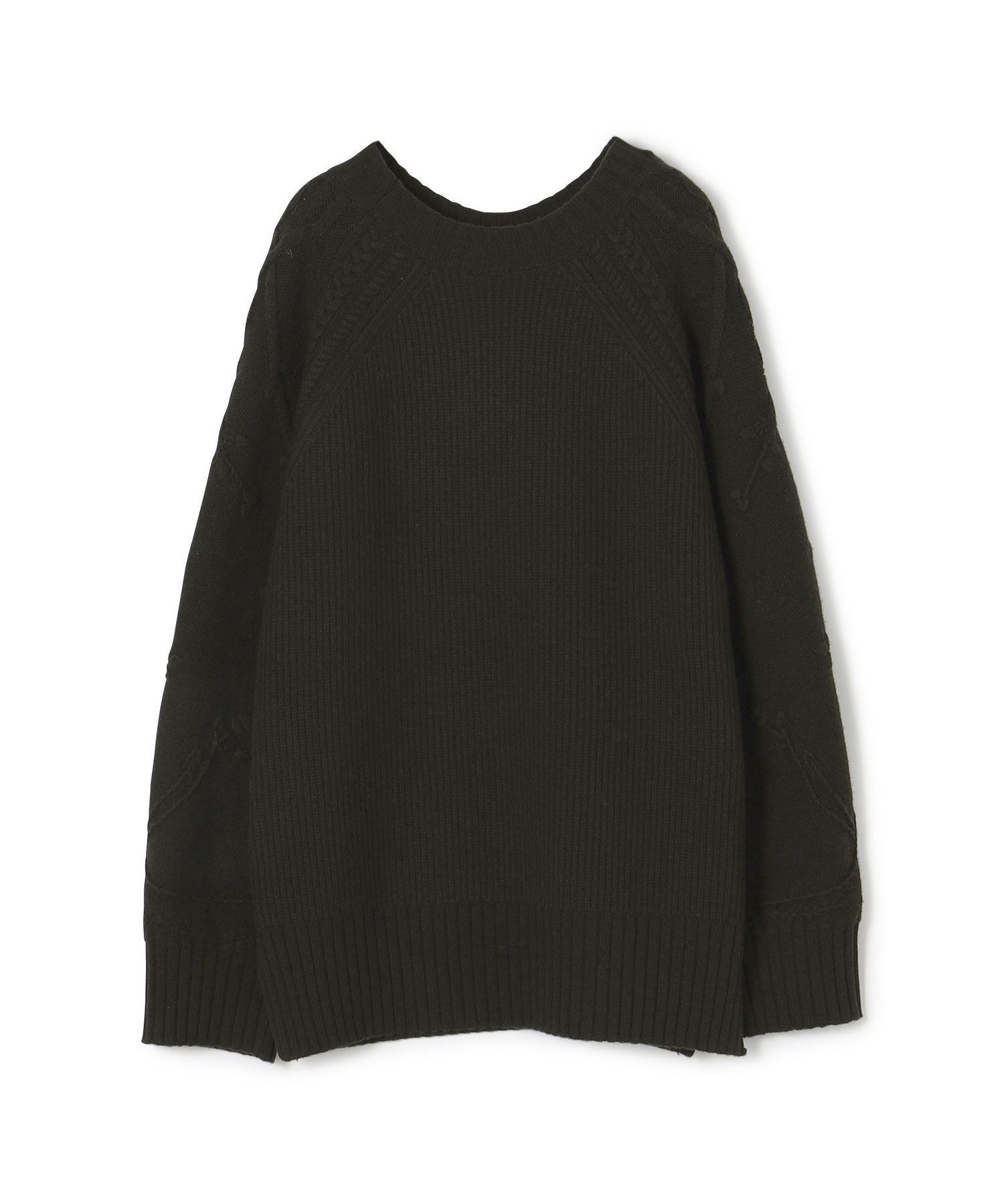 【トゥモローランド/TOMORROWLAND】のセミウーステッドウール クルーネックプルオーバー インテリア・キッズ・メンズ・レディースファッション・服の通販 founy(ファニー) 　ファッション　Fashion　レディースファッション　Fashion for Women　トップス・カットソー　Cut & Sew Tops　カジュアルプルオーバー・ニットトップス　Pullovers & Knit Tops / Casual Pullovers　おすすめ　Recommended / Our Picks　タートルネック　Turtleneck, High Neck　フォルム　Silhouette, Form　リラックス　Relax, Relaxed Fit　畦　Ribbed Knit　57 カーキ|ID: prp329100004777274 ipo3291000000034638522