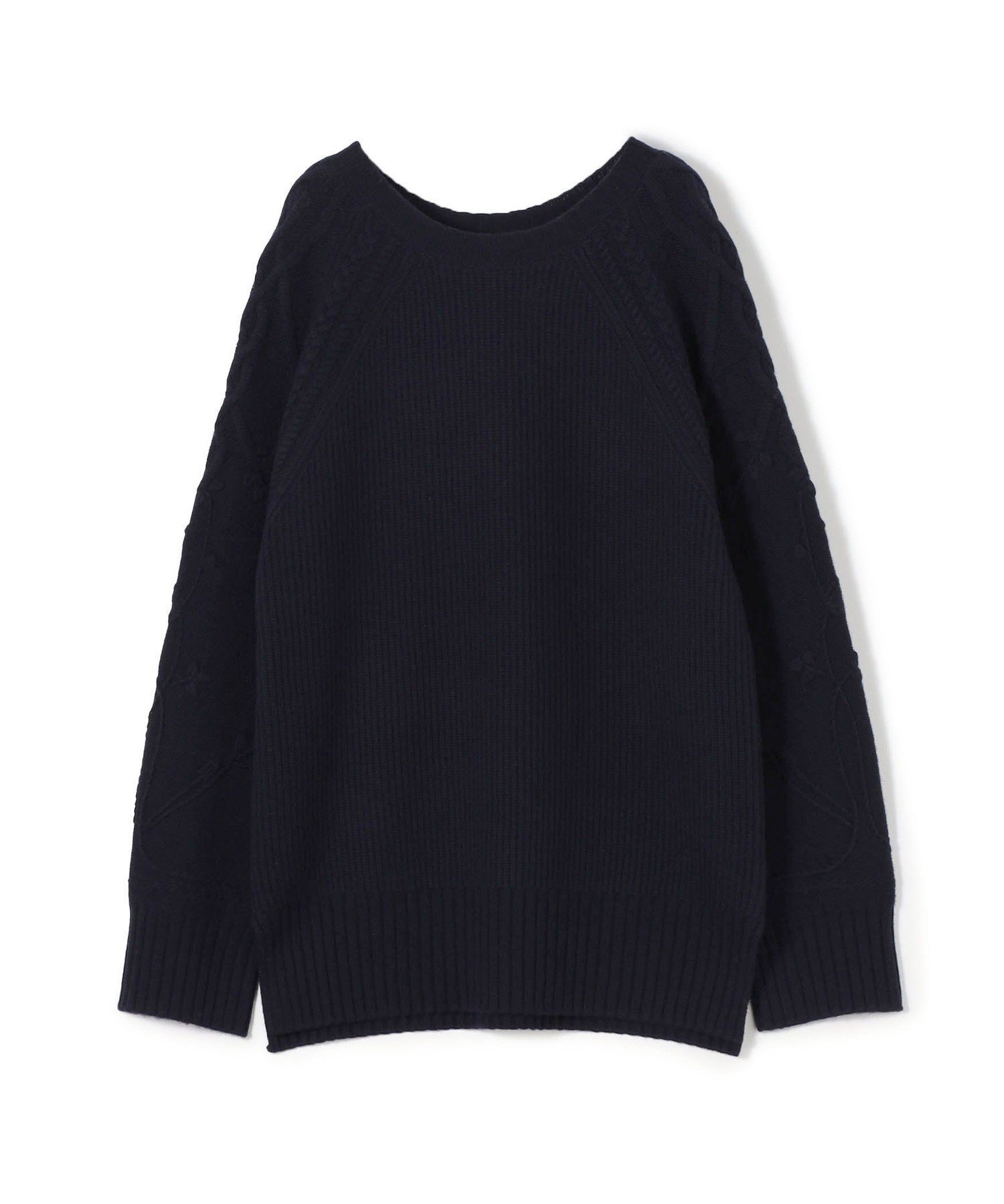 【トゥモローランド/TOMORROWLAND】のセミウーステッドウール クルーネックプルオーバー インテリア・キッズ・メンズ・レディースファッション・服の通販 founy(ファニー) 　ファッション　Fashion　レディースファッション　Fashion for Women　トップス・カットソー　Cut & Sew Tops　カジュアルプルオーバー・ニットトップス　Pullovers & Knit Tops / Casual Pullovers　おすすめ　Recommended / Our Picks　タートルネック　Turtleneck, High Neck　フォルム　Silhouette, Form　リラックス　Relax, Relaxed Fit　畦　Ribbed Knit　69 ネイビー|ID: prp329100004777274 ipo3291000000034638525