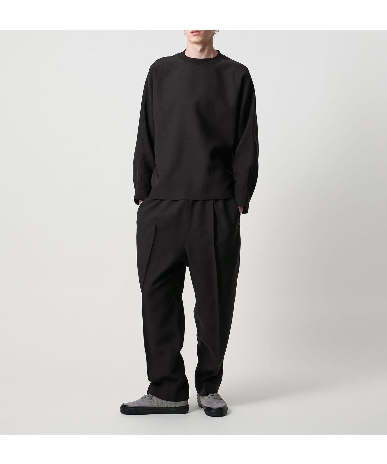 【ユナイテッドアローズ/UNITED ARROWS / MEN】のD.O UNITED ARROWS BY DAISUKE OBANA +10 CR 1P PANTS/パンツ インテリア・キッズ・メンズ・レディースファッション・服の通販 founy(ファニー) 　ファッション　Fashion　メンズファッション　Fashion for Men　ボトムス　Bottoms　エレガント 上品　Elegant　コレクション　Collection, Seasonal Line　ジャケット　Jacket, Outerwear　スラックス　Slacks, Dress Pants　スリーブ　Sleeve, Long Sleeve / Short Sleeve　セットアップ　Set-Up, Coordinated Outfit　定番　Standard, Basic Item　ルーズ　Loose, Oversized　ロング　Long, Long-Length　A/W・秋冬　Autumn/Winter　おすすめ　Recommended / Our Picks　BLACK|ID: prp329100004777280 ipo3291000000034638663