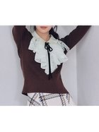 【スナイデル/SNIDEL】のSustainableレイヤードラッフルニットプルオーバー 人気、トレンドファッション・服の通販 founy(ファニー) ファッション Fashion レディースファッション Fashion for Women トップス・カットソー Cut & Sew Tops ニット Knit Tops & Sweaters カジュアルプルオーバー・ニットトップス Pullovers & Knit Tops / Casual Pullovers ウェーブ Wavy Pattern クラシカル Classical, Vintage-Inspired スマート Smart, Elegant フィット Fit, Slim Fit プリーツ Pleats, Pleated ベロア Velour, Soft Velvet モダン Modern, Contemporary リボン Ribbon, Bow おすすめ Recommended / Our Picks エレガント 上品 Elegant thumbnail BRW[058]|ID: prp329100004777285 ipo3291000000034638766