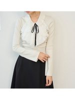 【スナイデル/SNIDEL】のSustainableレイヤードラッフルニットプルオーバー 人気、トレンドファッション・服の通販 founy(ファニー) ファッション Fashion レディースファッション Fashion for Women トップス・カットソー Cut & Sew Tops ニット Knit Tops & Sweaters カジュアルプルオーバー・ニットトップス Pullovers & Knit Tops / Casual Pullovers ウェーブ Wavy Pattern クラシカル Classical, Vintage-Inspired スマート Smart, Elegant フィット Fit, Slim Fit プリーツ Pleats, Pleated ベロア Velour, Soft Velvet モダン Modern, Contemporary リボン Ribbon, Bow おすすめ Recommended / Our Picks エレガント 上品 Elegant |ID:prp329100004777285