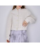 【ノエラ/Noela】のツイードショートブルゾン オフホワイト|ID: prp329100004777537 ipo3291000000034641047