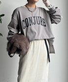 【ドゥドゥ/DouDou】の前後ロゴプリント裏起毛プルオーバー 人気、トレンドファッション・服の通販 founy(ファニー) ファッション Fashion レディースファッション Fashion for Women トップス・カットソー Cut & Sew Tops カジュアルプルオーバー・ニットトップス Pullovers & Knit Tops / Casual Pullovers スマート Smart, Elegant スリット Slit, Slit Detail 雑誌 Magazine, Fashion Magazine プリント Print, Printed Pattern 冬 Winter / This Winter A/W・秋冬 Autumn/Winter 再入荷 Restock / Back in Stock 2025年 2025 2025-2026秋冬・A/W Autumn/Winter 2025–26 AW25–26 thumbnail グレージュ|ID: prp329100004777574 ipo3291000000034698503