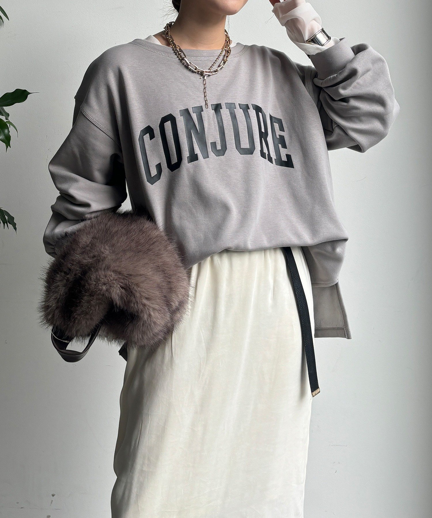 【ドゥドゥ/DouDou】の前後ロゴプリント裏起毛プルオーバー インテリア・キッズ・メンズ・レディースファッション・服の通販 founy(ファニー) ファッション Fashion レディースファッション Fashion for Women トップス・カットソー Cut & Sew Tops カジュアルプルオーバー・ニットトップス Pullovers & Knit Tops / Casual Pullovers スマート Smart, Elegant スリット Slit, Slit Detail 雑誌 Magazine, Fashion Magazine プリント Print, Printed Pattern 冬 Winter / This Winter A/W・秋冬 Autumn/Winter 再入荷 Restock / Back in Stock 2025年 2025 2025-2026秋冬・A/W Autumn/Winter 2025–26 AW25–26 グレージュ|ID: prp329100004777574 ipo3291000000034698503