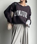【ドゥドゥ/DouDou】の前後ロゴプリント裏起毛プルオーバー 人気、トレンドファッション・服の通販 founy(ファニー) ファッション Fashion レディースファッション Fashion for Women トップス・カットソー Cut & Sew Tops カジュアルプルオーバー・ニットトップス Pullovers & Knit Tops / Casual Pullovers スマート Smart, Elegant スリット Slit, Slit Detail 雑誌 Magazine, Fashion Magazine プリント Print, Printed Pattern 冬 Winter / This Winter A/W・秋冬 Autumn/Winter 再入荷 Restock / Back in Stock 2025年 2025 2025-2026秋冬・A/W Autumn/Winter 2025–26 AW25–26 thumbnail チャコールグレー|ID: prp329100004777574 ipo3291000000034698505