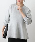 【コロニートゥーワンスリーナイン/COLONY 2139】のダンボールペプラムプルオーバー 人気、トレンドファッション・服の通販 founy(ファニー) ファッション Fashion レディースファッション Fashion for Women トップス・カットソー Cut & Sew Tops カジュアルプルオーバー・ニットトップス Pullovers & Knit Tops / Casual Pullovers 春 Spring 秋 Autumn スラックス Slacks, Dress Pants デニム Denim, Jeans Material ペプラム Peplum, Flared Hem ロング Long, Long-Length 再入荷 Restock / Back in Stock thumbnail グレー|ID: prp329100004777575 ipo3291000000034924372