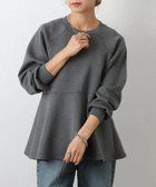 【コロニートゥーワンスリーナイン/COLONY 2139】のダンボールペプラムプルオーバー 人気、トレンドファッション・服の通販 founy(ファニー) ファッション Fashion レディースファッション Fashion for Women トップス・カットソー Cut & Sew Tops カジュアルプルオーバー・ニットトップス Pullovers & Knit Tops / Casual Pullovers 春 Spring 秋 Autumn スラックス Slacks, Dress Pants デニム Denim, Jeans Material ペプラム Peplum, Flared Hem ロング Long, Long-Length 再入荷 Restock / Back in Stock thumbnail チャコールグレー|ID: prp329100004777575 ipo3291000000034924374