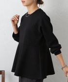 【コロニートゥーワンスリーナイン/COLONY 2139】のダンボールペプラムプルオーバー 人気、トレンドファッション・服の通販 founy(ファニー) ファッション Fashion レディースファッション Fashion for Women トップス・カットソー Cut & Sew Tops カジュアルプルオーバー・ニットトップス Pullovers & Knit Tops / Casual Pullovers 春 Spring 秋 Autumn スラックス Slacks, Dress Pants デニム Denim, Jeans Material ペプラム Peplum, Flared Hem ロング Long, Long-Length 再入荷 Restock / Back in Stock thumbnail ブラック|ID: prp329100004777575 ipo3291000000034924376