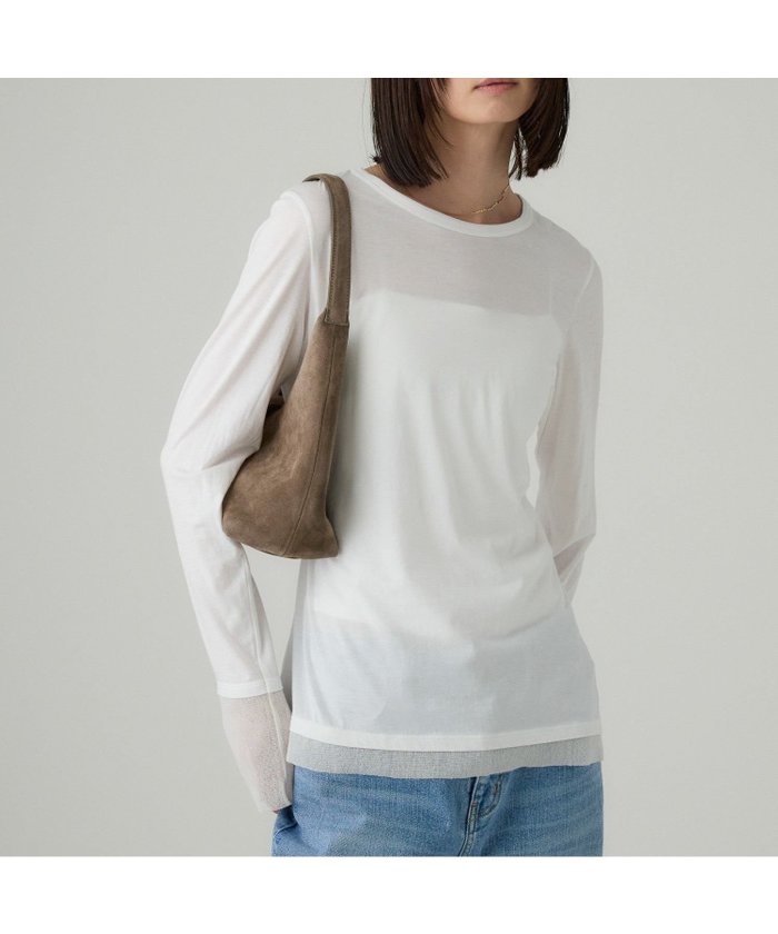 【バビロン/BABYLONE / KIDS】のチュールレイヤードロンT インテリア・キッズ・メンズ・レディースファッション・服の通販 founy(ファニー) https://founy.com/ ファッション Fashion キッズファッション Fashion for Kids インド Indian Textile ジャケット Jacket, Outerwear チュール Tulip, Tulip Motif 再入荷 Restock / Back in Stock おすすめ Recommended / Our Picks エレガント 上品 Elegant |ID: prp329100004777582 ipo3291000000035092744