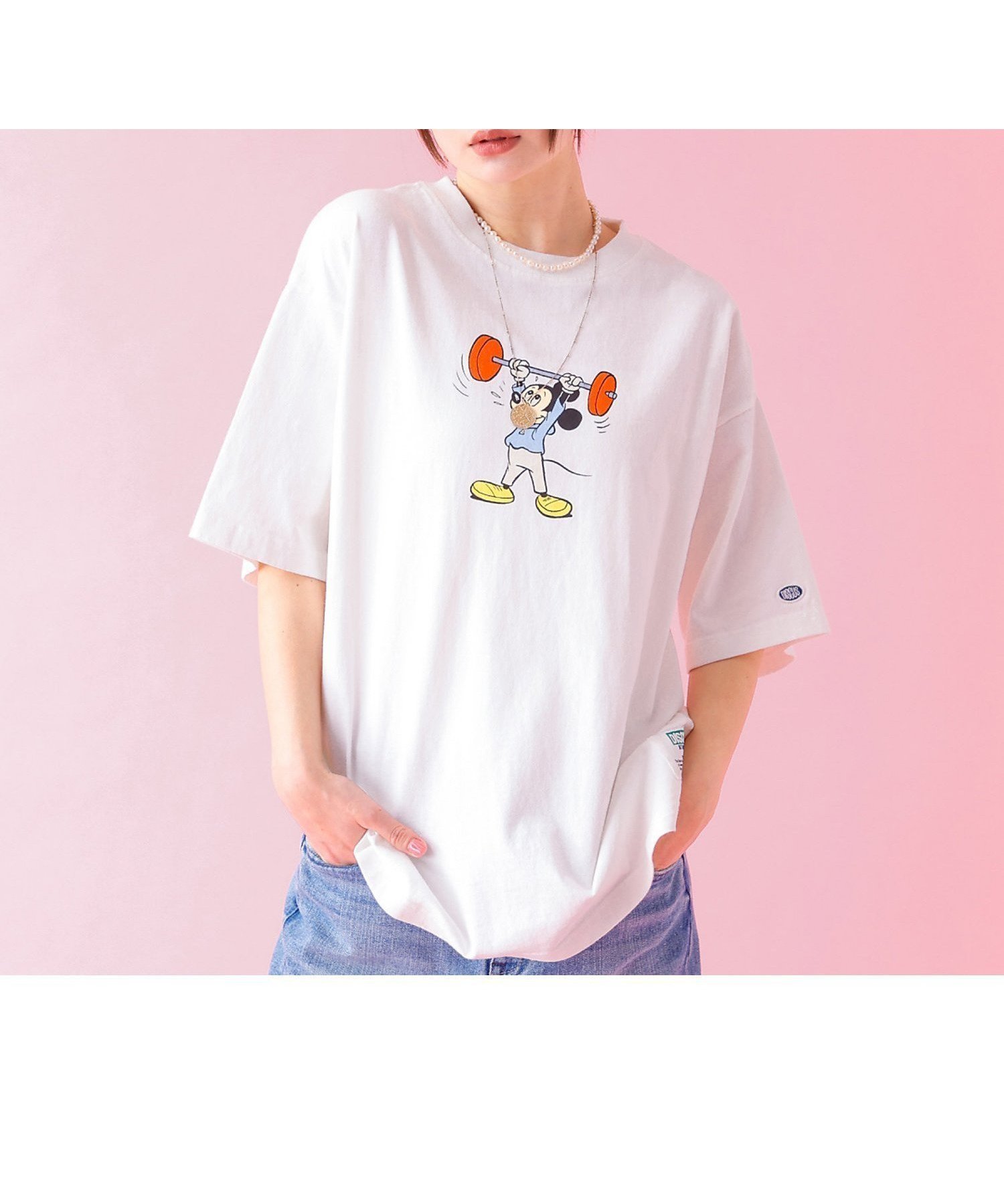 【ルージュヴィフラクレ/Rouge vif la cle】の【DISCUS/ディスカス】DISCUS*Disneyコラボ Tシャツ 半袖/デ インテリア・キッズ・メンズ・レディースファッション・服の通販 founy(ファニー) 　ファッション　Fashion　レディースファッション　Fashion for Women　トップス・カットソー　Cut & Sew Tops　シャツ・ブラウス・オフィスカジュアル　Elegant Blouses & Button-Ups　ロングTシャツ・Tシャツ　Longline T-Shirts & Tees　イラスト　Illustration　コラボ　Collaboration, Collab　スポーツ　Sports, Activewear　半袖　Short Sleeve, Half Sleeve　モチーフ　Motif, Design Theme　ロング　Long, Long-Length　おすすめ　Recommended / Our Picks　筋トレ・ボディメイク　Workout / Body Make / Fitness　ギフト プレゼント　Gift / Present　その他7|ID: prp329100004777635 ipo3291000000034900995