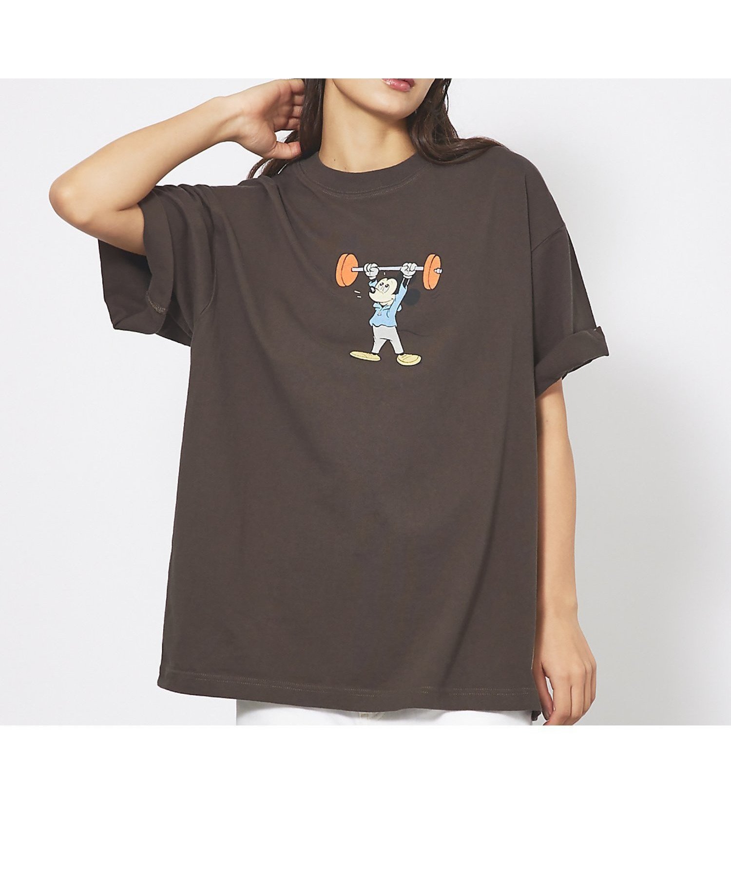 【ルージュヴィフラクレ/Rouge vif la cle】の【DISCUS/ディスカス】DISCUS*Disneyコラボ Tシャツ 半袖/デ インテリア・キッズ・メンズ・レディースファッション・服の通販 founy(ファニー) 　ファッション　Fashion　レディースファッション　Fashion for Women　トップス・カットソー　Cut & Sew Tops　シャツ・ブラウス・オフィスカジュアル　Elegant Blouses & Button-Ups　ロングTシャツ・Tシャツ　Longline T-Shirts & Tees　イラスト　Illustration　コラボ　Collaboration, Collab　スポーツ　Sports, Activewear　半袖　Short Sleeve, Half Sleeve　モチーフ　Motif, Design Theme　ロング　Long, Long-Length　おすすめ　Recommended / Our Picks　筋トレ・ボディメイク　Workout / Body Make / Fitness　ギフト プレゼント　Gift / Present　その他8|ID: prp329100004777635 ipo3291000000034900997