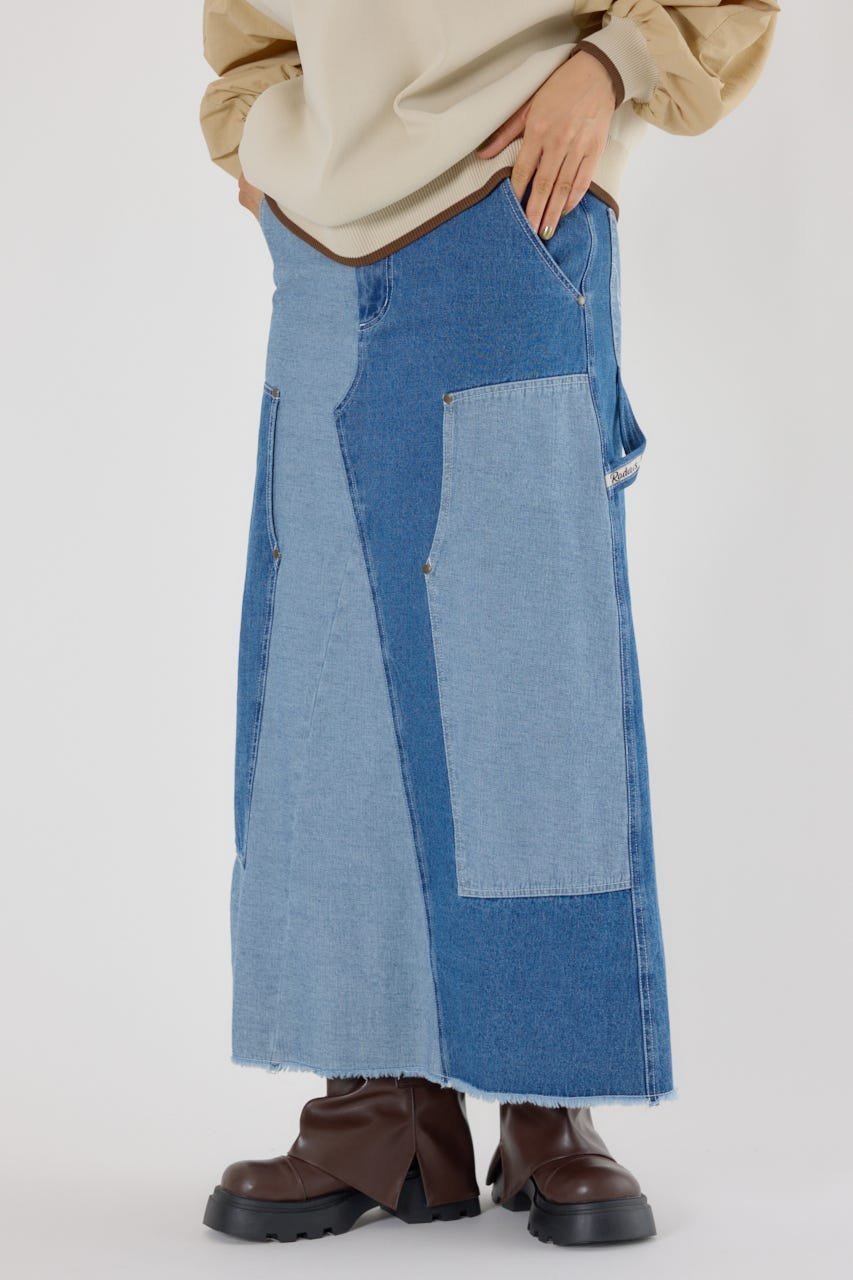 【ロデオクラウンズワイドボウル/RODEO CROWNS WIDE BOWL】のアクティブスカート インテリア・キッズ・メンズ・レディースファッション・服の通販 founy(ファニー) 　ファッション　Fashion　レディースファッション　Fashion for Women　スカート　Skirts　おすすめ　Recommended / Our Picks　ジャケット　Jacket, Outerwear　セットアップ　Set-Up, Coordinated Outfit　ポケット　Pocket, Pocket Detail　マキシ　Maxi, Full Length　ワーク　Workwear, Utility Style　柄BLU5|ID: prp329100004777667 ipo3291000000034642446