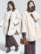【コカ/COCA】のリバーシブルファーキルティングミドルコート 人気、トレンドファッション・服の通販 founy(ファニー) ファッション Fashion レディースファッション Fashion for Women アウター Coat / Outerwear Collection コート・ロングコート・ピーコート Long Coats, Peacoats & More ウォッシャブル Machine Washable 洗える Machine Washable キルティング Quilted, Quilting シンプル Simple, Minimal スラックス Slacks, Dress Pants デニム Denim, Jeans Material フェイクファー Faux Fur, Imitation Fur ポケット Pocket, Pocket Detail 防寒 Cold Protection, Winter-Ready ミドル Middle Length, Mid Height 無地 Plain, Solid Color リバーシブル Reversible, Two-Sided A/W・秋冬 Autumn/Winter 2025年 2025 2025-2026秋冬・A/W Autumn/Winter 2025–26 AW25–26 thumbnail Lt.beige|ID: prp329100004777669 ipo3291000000034840945