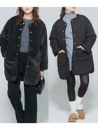 【コカ/COCA】のリバーシブルファーキルティングミドルコート 人気、トレンドファッション・服の通販 founy(ファニー) ファッション Fashion レディースファッション Fashion for Women アウター Coat / Outerwear Collection コート・ロングコート・ピーコート Long Coats, Peacoats & More ウォッシャブル Machine Washable 洗える Machine Washable キルティング Quilted, Quilting シンプル Simple, Minimal スラックス Slacks, Dress Pants デニム Denim, Jeans Material フェイクファー Faux Fur, Imitation Fur ポケット Pocket, Pocket Detail 防寒 Cold Protection, Winter-Ready ミドル Middle Length, Mid Height 無地 Plain, Solid Color リバーシブル Reversible, Two-Sided A/W・秋冬 Autumn/Winter 2025年 2025 2025-2026秋冬・A/W Autumn/Winter 2025–26 AW25–26 thumbnail Black|ID: prp329100004777669 ipo3291000000034840947