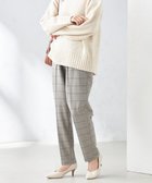 【アー ヴェー ヴェー/a.v.v】の【イージーケア/ストレッチ】あったか美ラクるイージーチェックテーパードパンツ ライトグレー|ID: prp329100004777680 ipo3291000000034642527