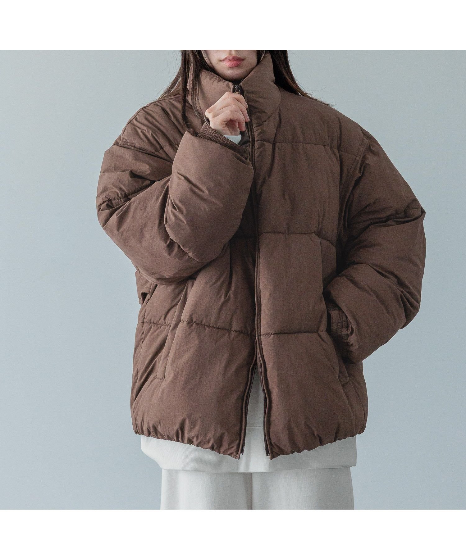 【ローリーズファーム/LOWRYS FARM】のエアサーマルスタンドヨークブルゾン 人気、トレンドファッション・服の通販 founy(ファニー) 　ファッション　Fashion　レディースファッション　Fashion for Women　アウター　Coat / Outerwear Collection　ブルゾンジャケット・スポーティアウター　Blouson Jackets　おすすめ　Recommended / Our Picks　ショート　Short, Short Length　スタンド　Stand Collar, Upright Stand　ブルゾン　Blouson, Bomber Jacket　ベーシック　Basic, Essential　 other-1|ID: prp329100004777684 ipo3291000000034642540