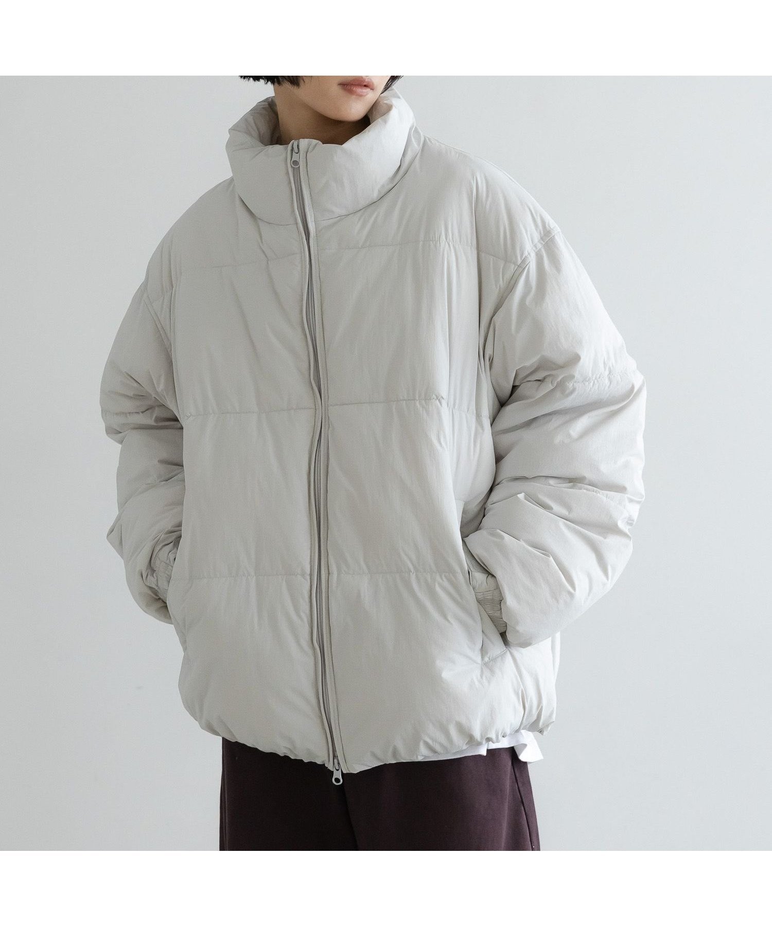 【ローリーズファーム/LOWRYS FARM】のエアサーマルスタンドヨークブルゾン インテリア・キッズ・メンズ・レディースファッション・服の通販 founy(ファニー) 　ファッション　Fashion　レディースファッション　Fashion for Women　アウター　Coat / Outerwear Collection　ブルゾンジャケット・スポーティアウター　Blouson Jackets　おすすめ　Recommended / Our Picks　ショート　Short, Short Length　スタンド　Stand Collar, Upright Stand　ブルゾン　Blouson, Bomber Jacket　ベーシック　Basic, Essential　ライトグレー12|ID: prp329100004777684 ipo3291000000034642543