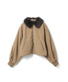 【マーコート/MARcourt】のmizuiro ind ボアカラーショートジャケット 人気、トレンドファッション・服の通販 founy(ファニー) ファッション Fashion レディースファッション Fashion for Women アウター Coat / Outerwear Collection レディースジャケット・軽アウター Jackets ショート Short, Short Length トレーナー Sweatshirt, Trainer バランス Balance, Style Balance ボトム Bottoms, Lower Wear ポケット Pocket, Pocket Detail マフラー Scarf, Muffler 無地 Plain, Solid Color 長袖 Long Sleeve, Full Sleeve thumbnail ベージュ|ID: prp329100004777724 ipo3291000000034934716