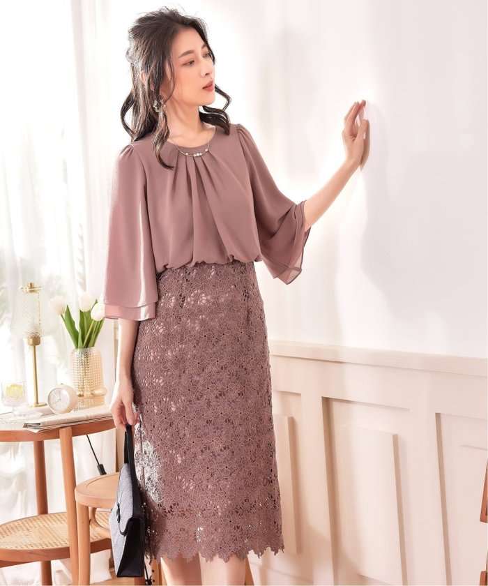 【ドレス/DRESS+】のワンピース ドレス パーティー オフィス インテリア・キッズ・メンズ・レディースファッション・服の通販 founy(ファニー) https://founy.com/ ファッション Fashion レディースファッション Fashion for Women ワンピース Dresses フォーマル・パーティードレス・結婚式用ドレス Elegant & Casual Dresses ギャザー Gathered, Ruffled シアー Sheer, See-Through シフォン Chiffon, Lightweight Fabric スリーブ Sleeve, Long Sleeve / Short Sleeve セットアップ Set-Up, Coordinated Outfit タイトスカート Pencil Skirt, Tight Skirt ドッキング Docking, Mixed Material ドレス Dress, One-Piece フレア Flare, Flared レース Lace, Lace Fabric 二次会 After Party 結婚式 Wedding |ID: prp329100004777745 ipo3291000000034643777