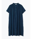 【ジェイ アンド シュプール/Re J&SUPURE】の【接触冷感】ギャザーシャツワンピース(無地・花柄) 青|ID: prp329100004777760 ipo3291000000034644189