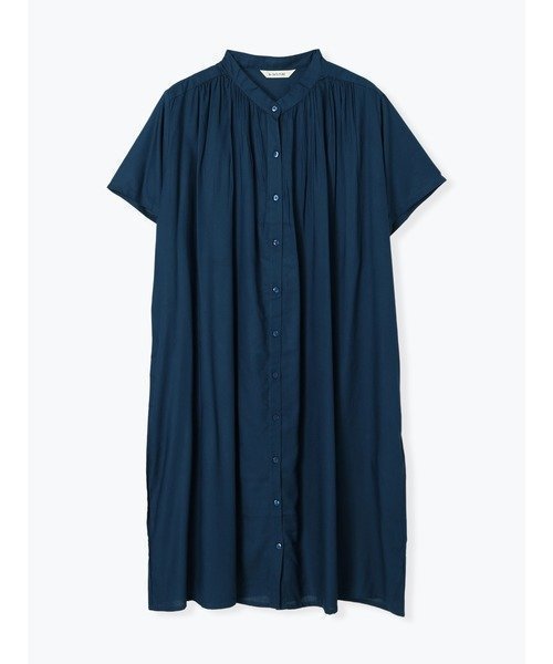 【ジェイ アンド シュプール/Re J&SUPURE】の【接触冷感】ギャザーシャツワンピース(無地・花柄) インテリア・キッズ・メンズ・レディースファッション・服の通販 founy(ファニー) ファッション Fashion レディースファッション Fashion for Women ワンピース Dresses シャツワンピース / 1枚で着映えコーデ Shirt Dresses おすすめ Recommended / Our Picks アクセサリー Fashion Accessories ギャザー Gathered, Ruffled サンダル Sandals, Summer Shoes ドレープ Drape, Draping Fabric フェミニン Feminine, Girly フレア Flare, Flared ポケット Pocket, Pocket Detail 無地 Plain, Solid Color 羽織 Haori, Light Jacket 青|ID: prp329100004777760 ipo3291000000034644189