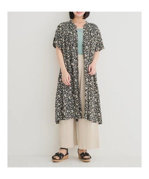 【ジェイ アンド シュプール/Re J&SUPURE】の【接触冷感】ギャザーシャツワンピース(無地・花柄) インテリア・キッズ・メンズ・レディースファッション・服の通販 founy(ファニー) ファッション Fashion レディースファッション Fashion for Women ワンピース Dresses シャツワンピース / 1枚で着映えコーデ Shirt Dresses おすすめ Recommended / Our Picks アクセサリー Fashion Accessories ギャザー Gathered, Ruffled サンダル Sandals, Summer Shoes ドレープ Drape, Draping Fabric フェミニン Feminine, Girly フレア Flare, Flared ポケット Pocket, Pocket Detail 無地 Plain, Solid Color 羽織 Haori, Light Jacket A柄|ID: prp329100004777760 ipo3291000000034644190