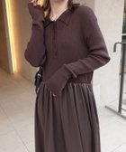 【コーナーズ/CORNERS】のポロネックドッキングワンピース 人気、トレンドファッション・服の通販 founy(ファニー) ファッション Fashion レディースファッション Fashion for Women ワンピース Dresses アクセサリー Fashion Accessories シンプル Simple, Minimal スニーカー Sneakers, Trainers フィット Fit, Slim Fit リラックス Relax, Relaxed Fit thumbnail ブラウン|ID: prp329100004777762 ipo3291000000035039176