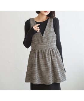 【ノッチ/notch】のガンクラブチェックチュニック 人気、トレンドファッション・服の通販 founy(ファニー) ファッション Fashion レディースファッション Fashion for Women トップス・カットソー Cut & Sew Tops おすすめ Recommended / Our Picks クラシカル Classical, Vintage-Inspired ショート Short, Short Length タートルネック Turtleneck, High Neck トレンド Trend, Trending Now フレア Flare, Flared リブニット Rib Knit, Ribbed Knit |ID:prp329100004777774