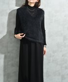 【インタープラネット/INTERPLANET】のシャギーニットセットワンピース ブラック|ID: prp329100004777778 ipo3291000000034644343