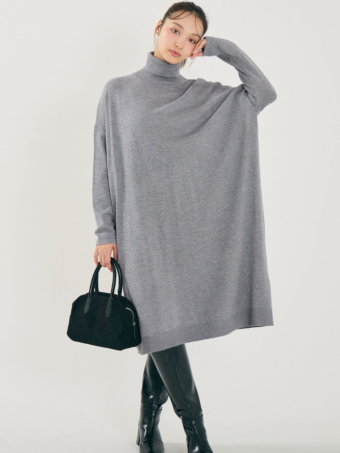 【コカ/COCA】のタートルニットワンピース インテリア・キッズ・メンズ・レディースファッション・服の通販 founy(ファニー) https://founy.com/ ファッション Fashion レディースファッション Fashion for Women ワンピース Dresses ニットワンピース Knit Dresses シンプル Simple, Minimal スニーカー Sneakers, Trainers タートルネック Turtleneck, High Neck なめらか Smooth, Silky Texture 長袖 Long Sleeve, Full Sleeve ポケット Pocket, Pocket Detail マキシ Maxi, Full Length ロング Long, Long-Length A/W・秋冬 Autumn/Winter エレガント 上品 Elegant 2025年 2025 2025-2026秋冬・A/W Autumn/Winter 2025–26 AW25–26 |ID: prp329100004777786 ipo3291000000035178529