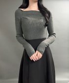 【ジュノア/JUNOAH】のドッキングニットフレアワンピース【ペチスカートセット】 人気、トレンドファッション・服の通販 founy(ファニー) ファッション Fashion レディースファッション Fashion for Women スカート Skirts thumbnail チャコール|ID: prp329100004777808 ipo3291000000035191031