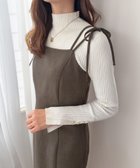 【ジュノア/JUNOAH】のバックオープン肩リボンキャミワンピース ブラウン|ID: prp329100004777809 ipo3291000000034644546