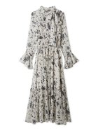 【フレイ アイディー/FRAY I.D】のボウタイプリーツプリントワンピース 人気、トレンドファッション・服の通販 founy(ファニー) ファッション Fashion レディースファッション Fashion for Women ワンピース Dresses アニマル Animal Print エレガント 上品 Elegant シャーリング Shirring, Ruched スマート Smart, Elegant フラワー Flower, Floral フレア Flare, Flared プリント Print, Printed Pattern プリーツ Pleats, Pleated モノトーン Monotone, Black and White thumbnail BEG[037]|ID: prp329100004777813 ipo3291000000034644573