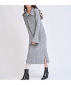 【ノエラ/Noela】のレーストリムポロニットワンピース グレー|ID: prp329100004777816 ipo3291000000034967459