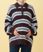 【レプシィム ローリーズファーム/LEPSIM LOWRYS FARM】の【産前・産後対応】マタニティ/ラガーボーダーニット 人気、トレンドファッション・服の通販 founy(ファニー) ファッション Fashion キッズファッション Fashion for Kids スリット Slit, Slit Detail トレンド Trend, Trending Now thumbnail ブラウン58|ID: prp329100004777912 ipo3291000000034646151