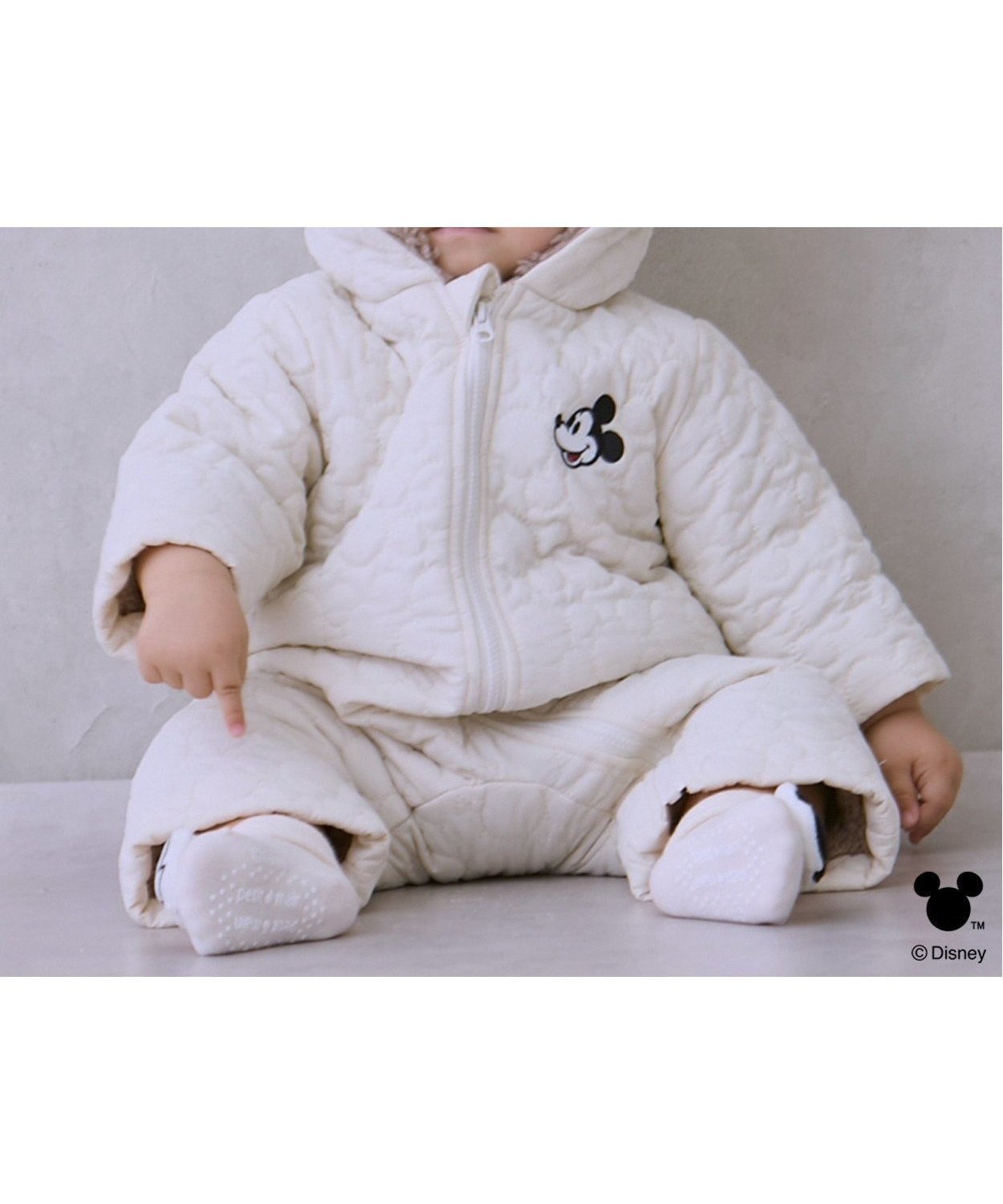 【ナルミヤ オンライン/NARUMIYA ONELINE / KIDS】の【Disney】キルティングジャンプスーツ インテリア・キッズ・メンズ・レディースファッション・服の通販 founy(ファニー) ファッション Fashion キッズファッション Fashion for Kids キルティング Quilted, Quilting スーツ Suit, Formalwear ポケット Pocket, Pocket Detail オフ ホワイト|ID: prp329100004777965 ipo3291000000034889590