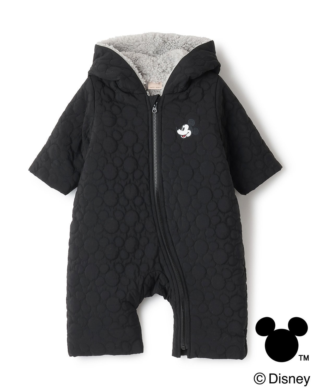 【ナルミヤ オンライン/NARUMIYA ONELINE / KIDS】の【Disney】キルティングジャンプスーツ インテリア・キッズ・メンズ・レディースファッション・服の通販 founy(ファニー) ファッション Fashion キッズファッション Fashion for Kids キルティング Quilted, Quilting スーツ Suit, Formalwear ポケット Pocket, Pocket Detail 黒|ID: prp329100004777965 ipo3291000000034889593