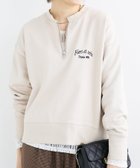 【ルクールブラン/le.coeur blanc】の刺繍入りハーフジップスウェット 人気、トレンドファッション・服の通販 founy(ファニー) ファッション Fashion レディースファッション Fashion for Women トップス・カットソー Cut & Sew Tops レディースパーカー・カジュアルフーディー Casual Hoodies & Sweatshirts スウェット・クルーネックトップス Sweatshirts & Crewnecks / Relaxed Fit Sweat Tops ジップ Zip, Zipper バランス Balance, Style Balance プリント Print, Printed Pattern エレガント 上品 Elegant thumbnail ベージュ|ID: prp329100004777976 ipo3291000000034646974