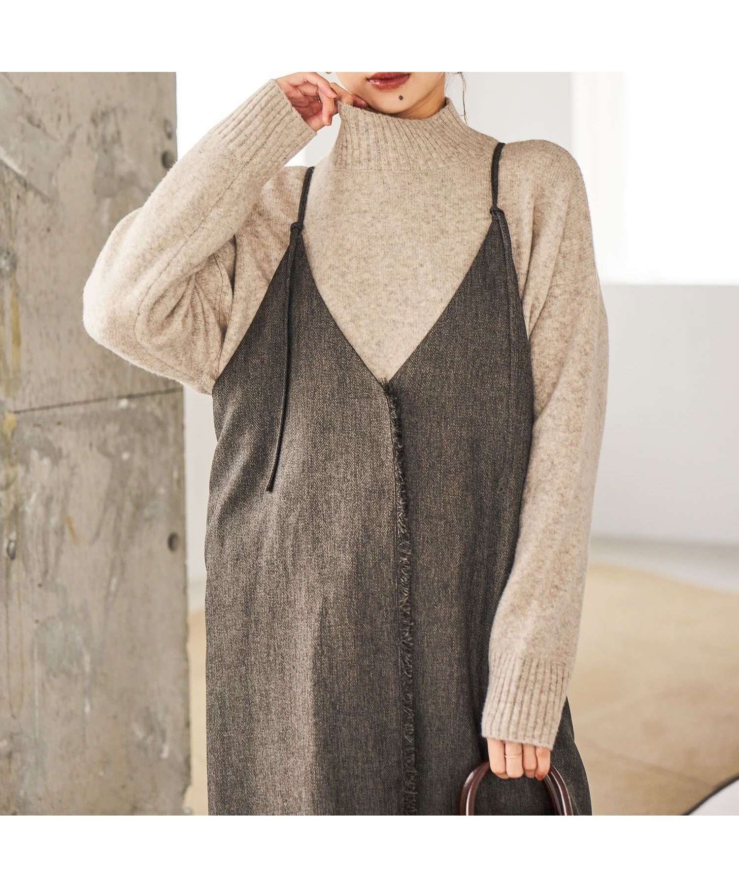 【スタディオ クリップ/studio CLIP】の7ゲージウールミックスハイネックニット インテリア・キッズ・メンズ・レディースファッション・服の通販 founy(ファニー) 　ファッション　Fashion　レディースファッション　Fashion for Women　トップス・カットソー　Cut & Sew Tops　ニット　Knit Tops & Sweaters　おすすめ　Recommended / Our Picks　ストレート　Straight, Straight Cut　タートルネック　Turtleneck, High Neck　ハイネック　High Neck, Mock Neck　バランス　Balance, Style Balance　ボトム　Bottoms, Lower Wear　ミックス　Mix, Mixed Style　定番　Standard, Basic Item　A/W・秋冬　Autumn/Winter　ライトベージュ56|ID: prp329100004778088 ipo3291000000034773897