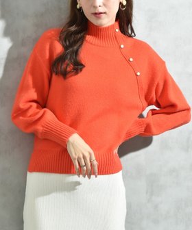 【インタープラネット/INTERPLANET】のINTERPLANET/7G肩ボタンハイネックプルオーバー 人気、トレンドファッション・服の通販 founy(ファニー) ファッション Fashion レディースファッション Fashion for Women トップス・カットソー Cut & Sew Tops カジュアルプルオーバー・ニットトップス Pullovers & Knit Tops / Casual Pullovers タイトスカート Pencil Skirt, Tight Skirt ハイネック High Neck, Mock Neck プリーツ Pleats, Pleated ベーシック Basic, Essential ボトム Bottoms, Lower Wear リラックス Relax, Relaxed Fit ルーズ Loose, Oversized ワイド Wide, Wide Fit エレガント 上品 Elegant |ID:prp329100004778265