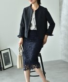 【インタープラネット/INTERPLANET】のケミカルレースBACKファスナータイトスカート ネイビー|ID: prp329100004778440 ipo3291000000034652188