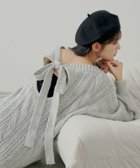 【パルグループ/PAL GROUP】の【Chico】バックオープンケーブルルーズワンピース 人気、トレンドファッション・服の通販 founy(ファニー) ファッション Fashion レディースファッション Fashion for Women ワンピース Dresses デニム Denim, Jeans Material トレンド Trend, Trending Now フェミニン Feminine, Girly リボン Ribbon, Bow ルーズ Loose, Oversized ロング Long, Long-Length A/W・秋冬 Autumn/Winter 再入荷 Restock / Back in Stock おすすめ Recommended / Our Picks thumbnail グレー|ID: prp329100004778451 ipo3291000000034987892