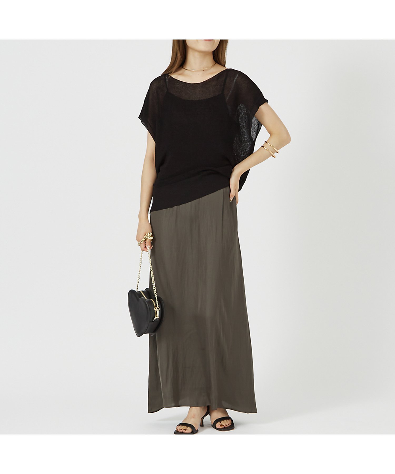 【ルージュヴィフラクレ/Rouge vif la cle】の【2点セット!】【一部店舗限定】マルチWAYニット*キャミワンピース SET インテリア・キッズ・メンズ・レディースファッション・服の通販 founy(ファニー) 　ファッション　Fashion　レディースファッション　Fashion for Women　ワンピース　Dresses　キャミソールワンピース　Camisole Dresses　キャミワンピース　Cami Dress, Slip Dress　ショート　Short, Short Length　シンプル　Simple, Minimal　タンク　Tank Top, Sleeveless Top　リボン　Ribbon, Bow　夏　Summer　カーキ|ID: prp329100004778462 ipo3291000000034800577