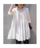 【カリテ/qualite】のティアードチュニック 人気、トレンドファッション・服の通販 founy(ファニー) ファッション Fashion レディースファッション Fashion for Women トップス・カットソー Cut & Sew Tops おすすめ Recommended / Our Picks チュニック Tunic, Long Top デニム Denim, Jeans Material バランス Balance, Style Balance ボトム Bottoms, Lower Wear リラックス Relax, Relaxed Fit thumbnail オフホワイト|ID: prp329100004778486 ipo3291000000034800685