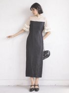 【ラシュッド/LASUD】のボリュームスリーブドレス クロ系|ID: prp329100004778495 ipo3291000000034652570