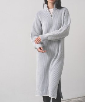 【インディヴィ/INDIVI】のスタンドネックニットワンピース 人気、トレンドファッション・服の通販 founy(ファニー) ファッション Fashion レディースファッション Fashion for Women ワンピース Dresses ニットワンピース Knit Dresses おすすめ Recommended / Our Picks シンプル Simple, Minimal ジップアップ Zip-Up, Full Zip スタイリッシュ Stylish, Fashionable スニーカー Sneakers, Trainers スリット Slit, Slit Detail タイツ Tights, Legwear トレンド Trend, Trending Now レギンス Leggings, Stretch Pants |ID:prp329100004778515