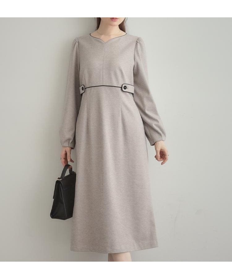 【クチュール ブローチ/Couture Brooch】の【通勤】起毛ポンチ配色Aラインワンピース 人気、トレンドファッション・服の通販 founy(ファニー) ファッション Fashion レディースファッション Fashion for Women ワンピース Dresses Aラインワンピース・フレアシルエット A-Line Dresses / Flared Silhouette Dresses 2025年 2025 2025-2026秋冬・A/W Autumn/Winter 2025–26 AW25–26 スマート Smart, Elegant ポケット Pocket, Pocket Detail エレガント 上品 Elegant 年末年始 Year-end and New Year Holidays ビジネス 仕事 通勤 Business / Work / Commuting other-1|ID: prp329100004778516 ipo3291000000034830741